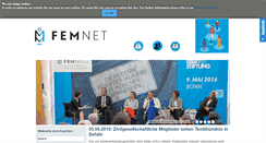 Desktop Screenshot of femnet-ev.de